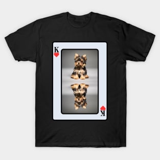 Yorkie King Of Hearts T-Shirt